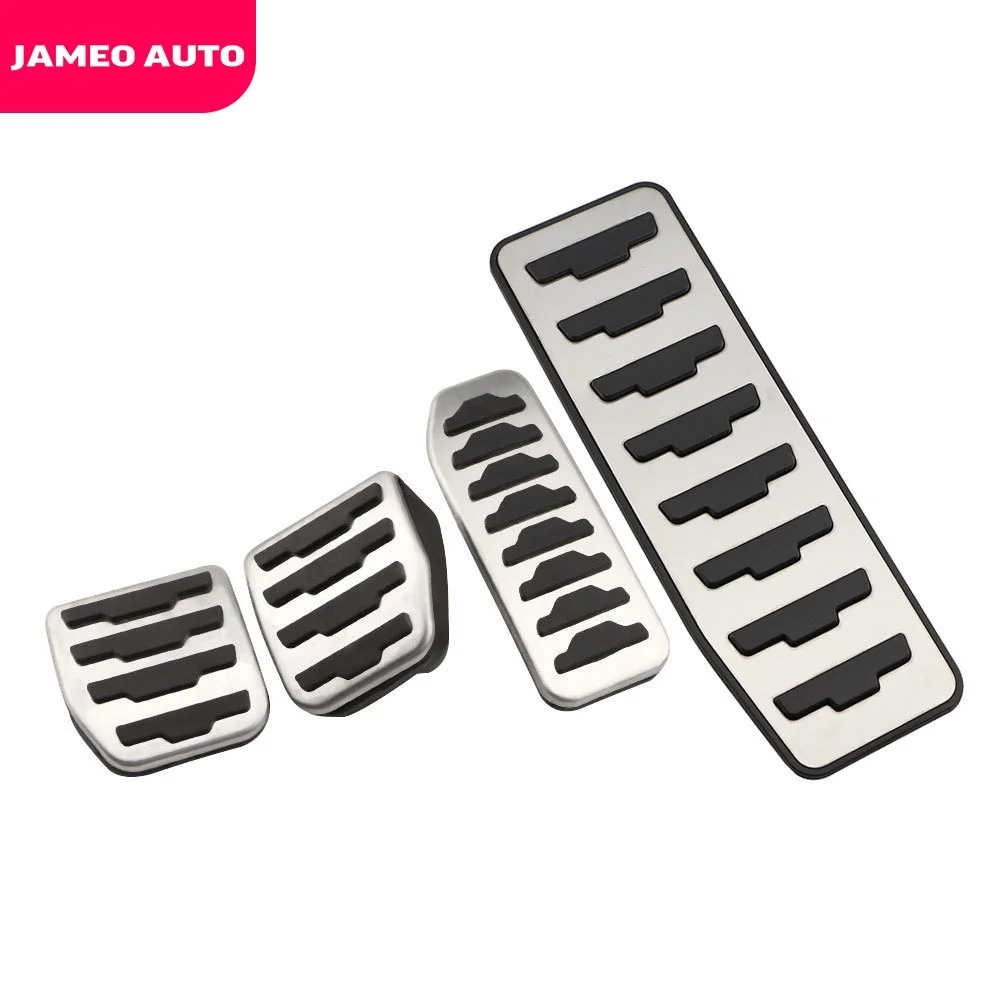 Jameo Auto Car Pedal Cover Car Pedals for Land Rover Discovery Sport for Range Rover Evoque Pedal for Jaguar F-Pace XE XF