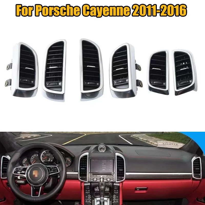 For Porsche Cayenne 2011 2012 2013 2014 2015 2016 Auto LHD Front Rear Left Right Air Conditioning Outlet Air Vent