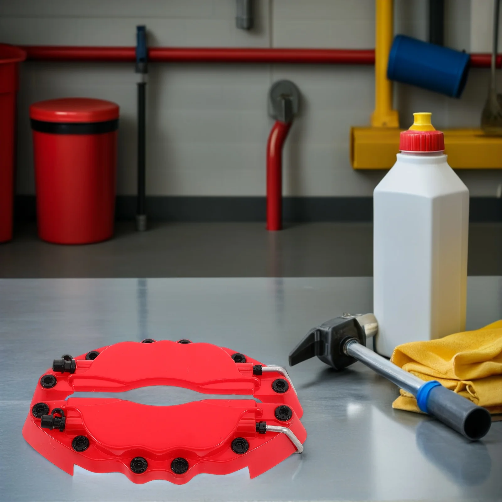 

1 Pair Brake Caliper Covers For Car Durable Plastic Front Rear Wheel Hub Protection Auto Disc Brake Cover Stylish Vehicle