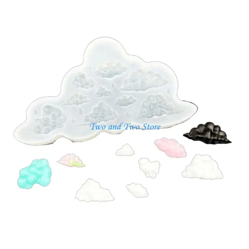 HX6F Miniature Cloud Silicone Mold Perfect For Making Unique Resin Accessories