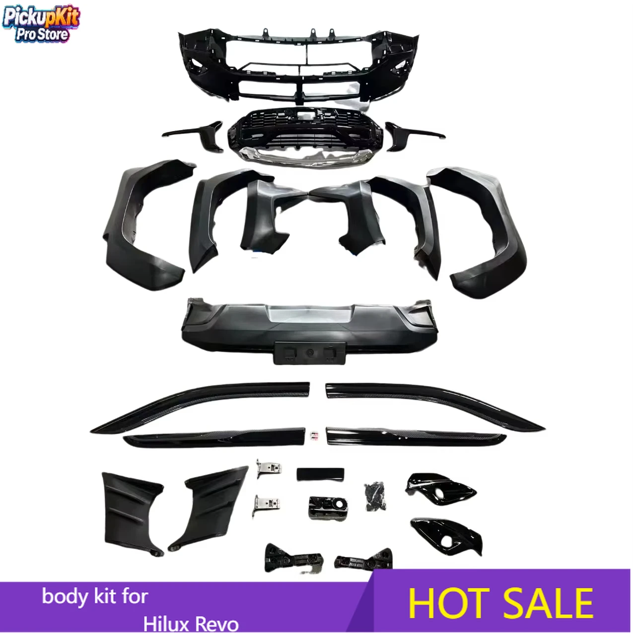 

Новый стильный передний бампер-кит для Hilux Revo 2020 4x4: аксессуары для внешнего тюнинга