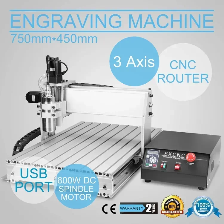 정밀 CNC 절단기, USB 조각기, 드릴링 및 밀링 6040, 매칭 1605 볼 나사 포함, X, Y, Z 3 축