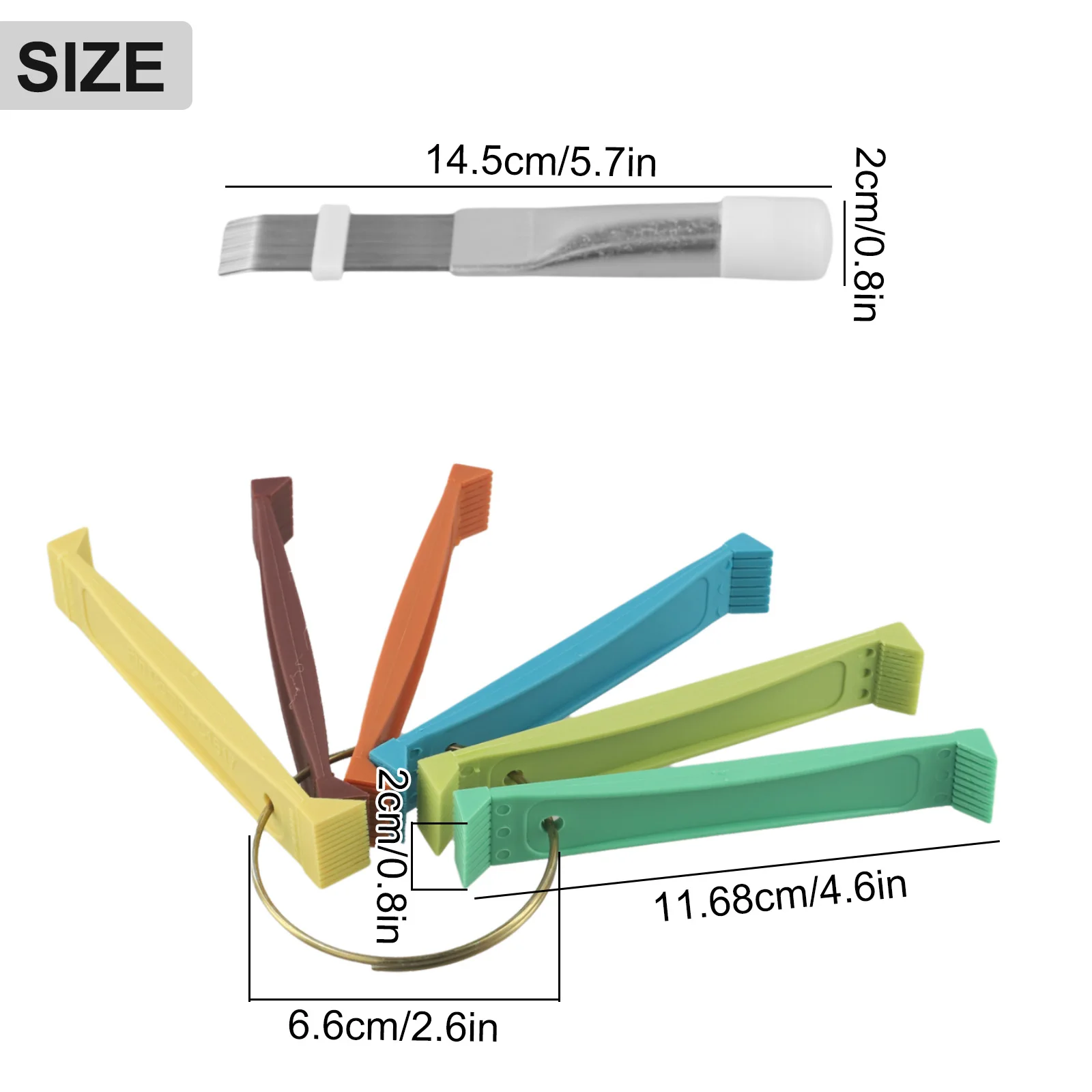 Cleaning Brush Air Conditioner Fin Cooler Repair Combs Plastic + Metal Waterproof For Condenser For Evaporator