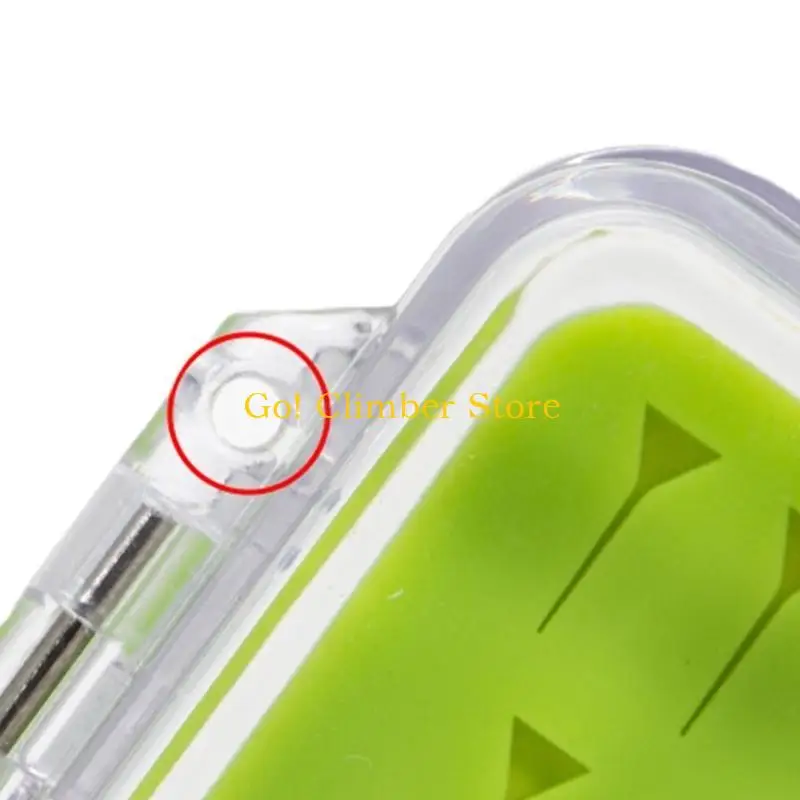 Q84C سيليكون إدراج يطير صندوق عملي غطاء واضح الصيد يطير صندوق متعدد الحجم #5