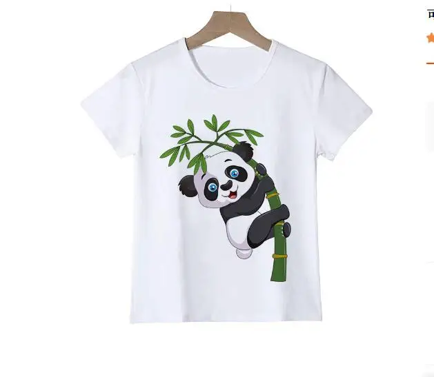 2025 T Shirt For Girls Birthday Baby Panda Children Clothing Tgirl Cute Bear Graphic T Shirts Kids Clothes Boys T