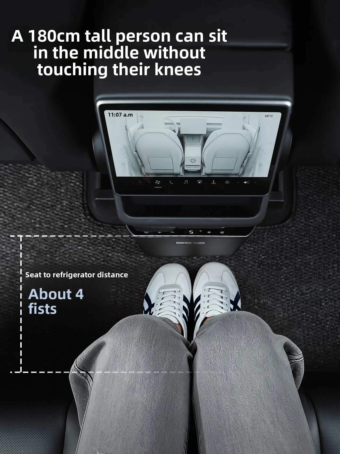 Temai is suitable for car refrigerator ModelY Huan new version refrigeration heating second row small rear freezer commercial