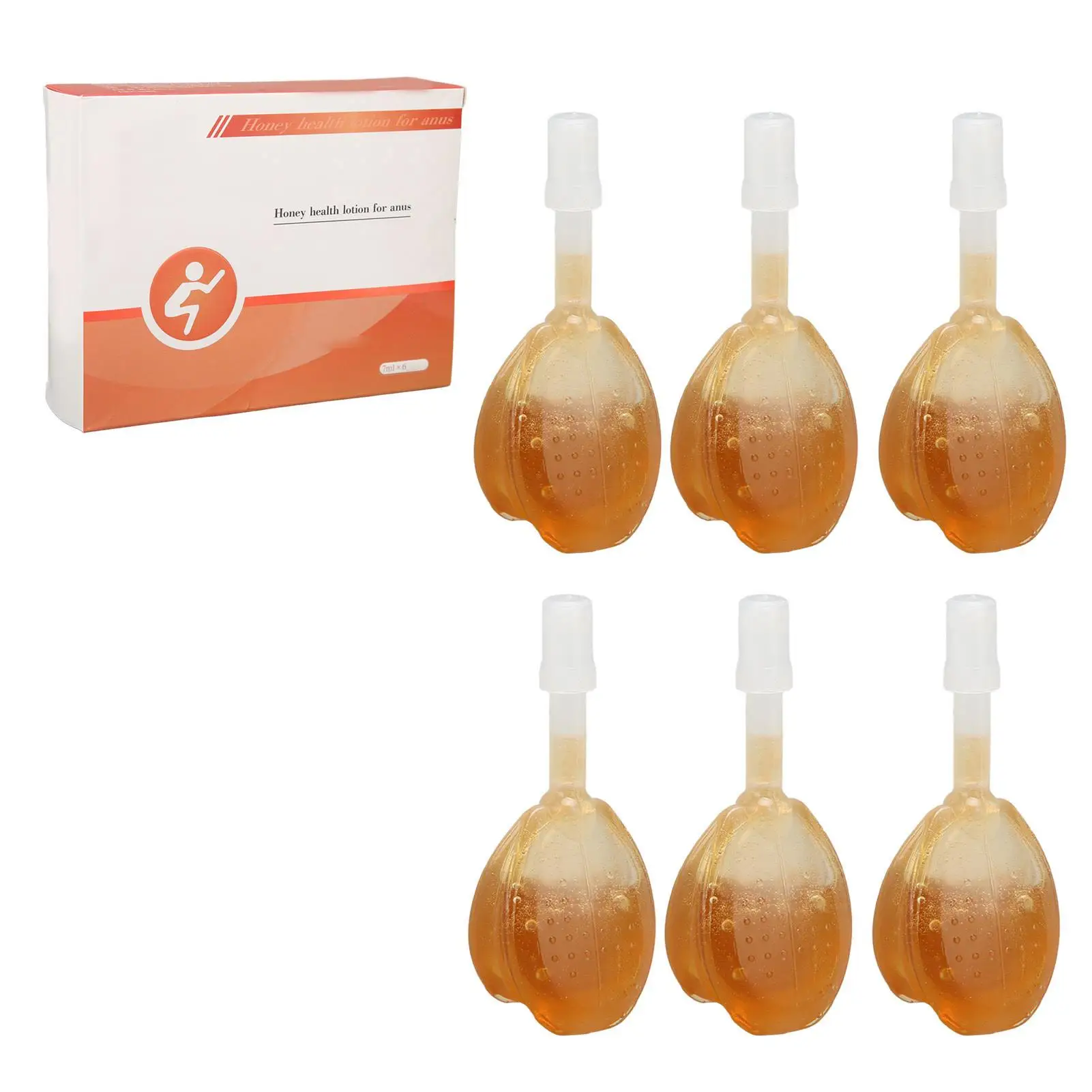 

Glycerin Suppositories for Constipation Relief Honey Infused 6pcs Promote Intestinal Peristalsis Improve Digestive Health