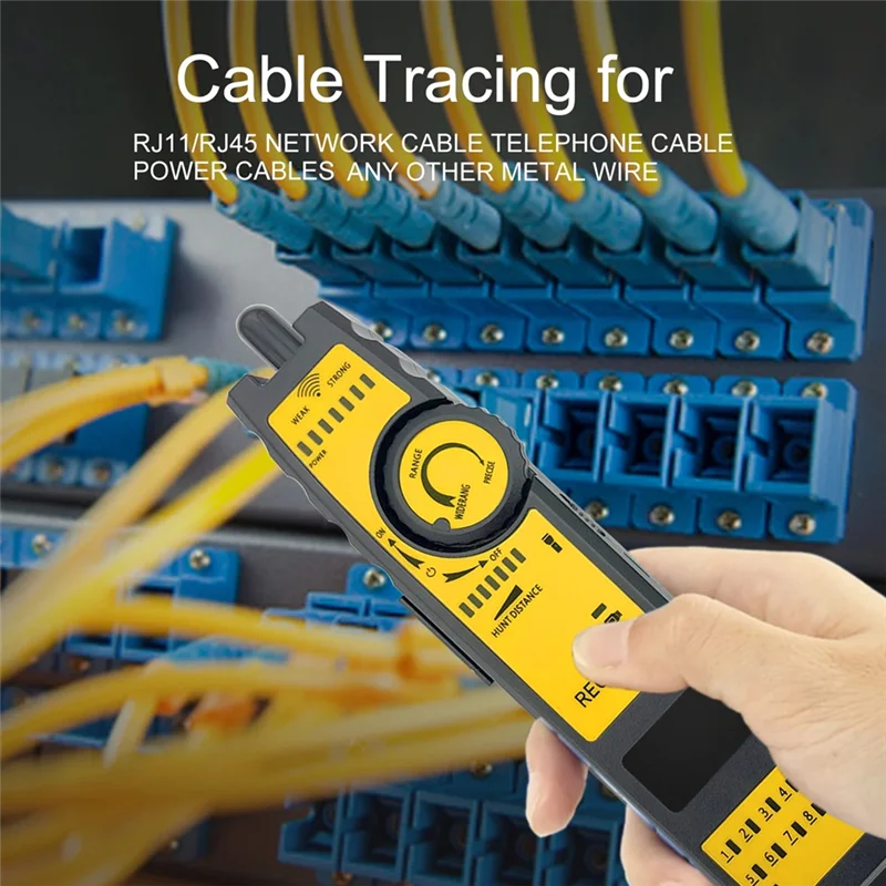 ¡Nuevo! !Probador de red de rastreador de cables de alta precisión de largo alcance para Cables RJ11 RJ45, buscador de cables de red Durab