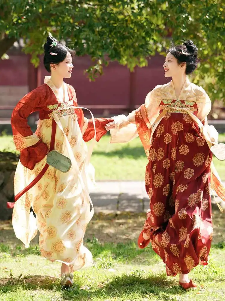 

Mingyue Xuan Spring Harmony National Color New Spring Summer Tang Style Hanfu Qi Chest Ru Skirt Restored National Style Daily