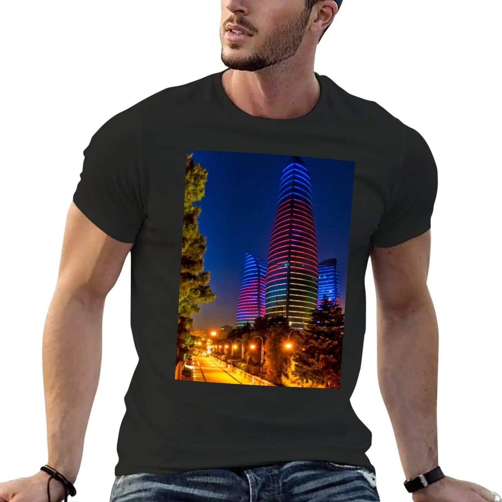 Flame Towers form Martyrs’ Lane, T-Shirt plain cute tops plus size tops sweat shirts, men