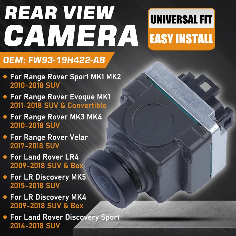 

Rear View Backup Reverse Camera Parking Camera For Land Rover Discovery 4 5 Sport Range Rover Sport Evoque Velar FW93-19H422-AB