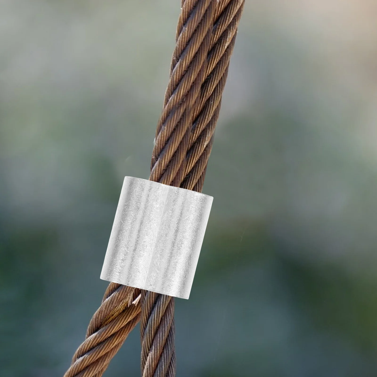 8 Pcs Cable Crimp Ferrule Wire Sleeve Rope End Protector Aluminum Aluminium Loop Crimping