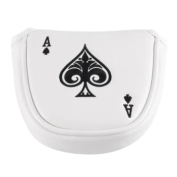 골프 말렛 퍼터 커버 헤드 커버, 마그네틱 클럽 보호대, 2 볼 스타일 퍼터에 적합, RH LH