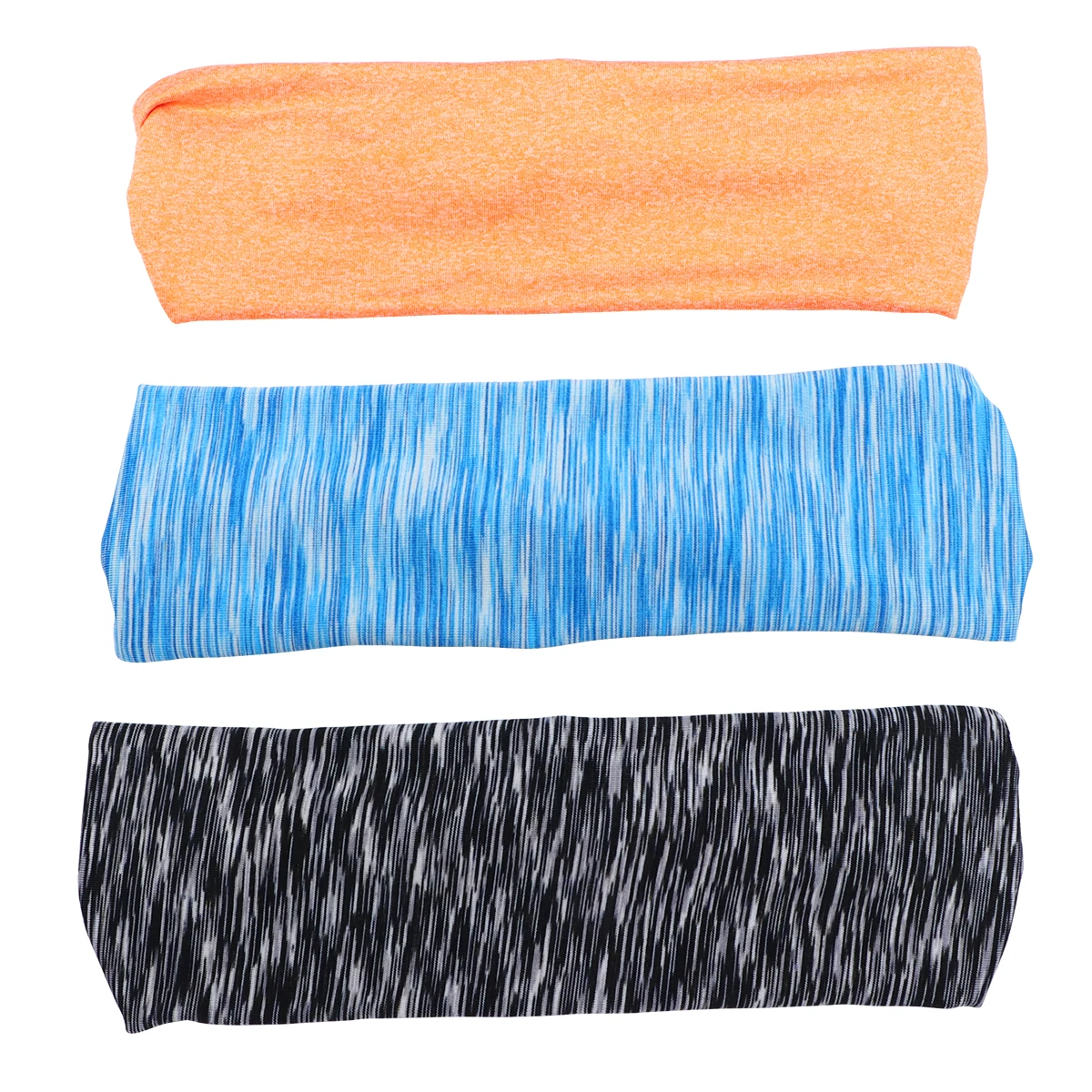 

3Pcs YogaHeadband ElasticMoistureWicking SportsHairband ForWomen RunningWorkout Fitness Stylish AntiSweat Band