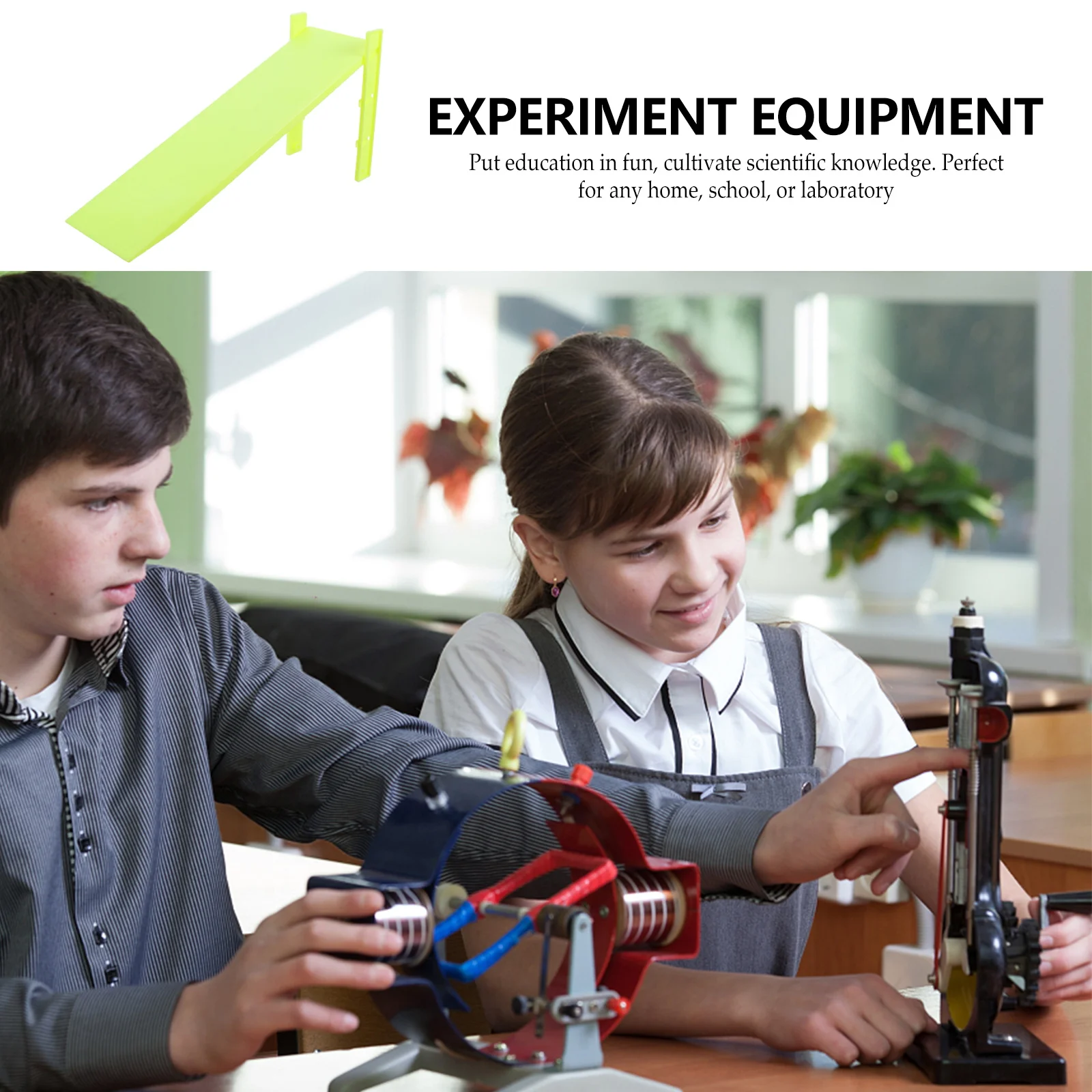 

2 Sets Inclined Surface Experimental Equipment Plates for School Teaching Suit Physics Experiments Plastic and Racks Tool Child