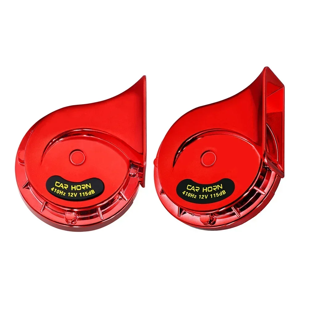 

Waterproof 2pcs Twin Trumpet Horns for 12V For Cars and Motorcycles High and Low Tone Speaker Kit for Safety Alerts