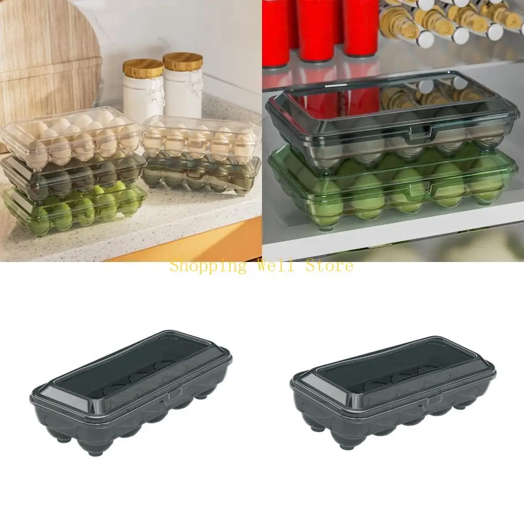 KX4B Eggs Storage Solution with 10/15 Slots Portable For Small Fridge Kitchen Tool