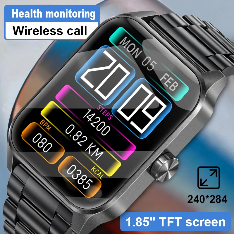 

LIGE Smartwatch Men BT 5.4 Call Sports Waterproof Wrist Watches Fitness Bracelet Women Watch Clock Smart Watch For Android IOS