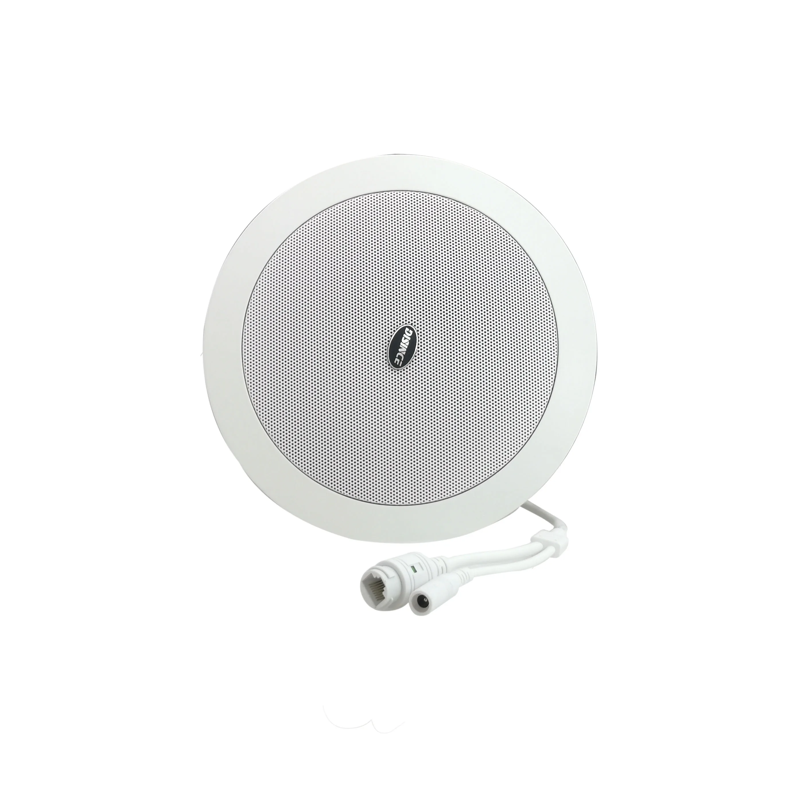 20W POE SIP Ceiling Speaker with Onvif/RTSP Audio Stream WiFi & Ethernet Cable Support for Home Security System