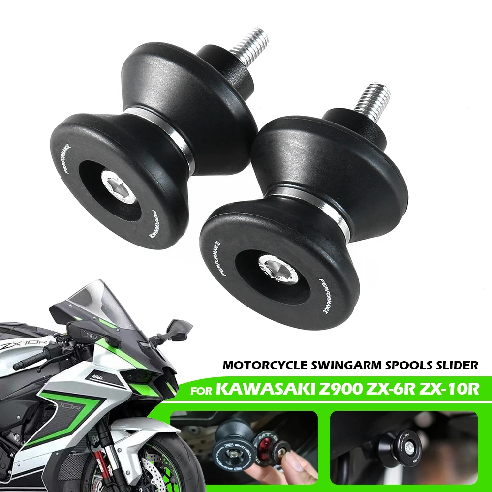 ZX6R ZX10R Motorcycle Rear Stand Screws Accessories For KAWASAKI ZX-6R ZX-10R Z900 Z650 Z1000 NINJA Swingarm Spools Parts