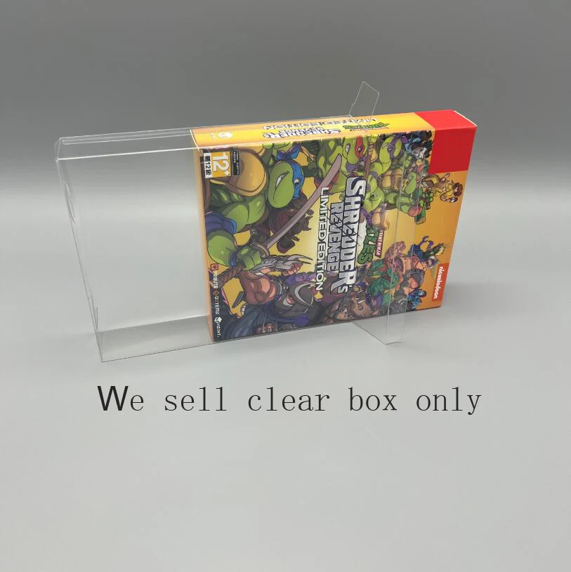 PET Turtles cover plastic For NS box Limited For Switch Display Transparent Revevge  storage For Edition