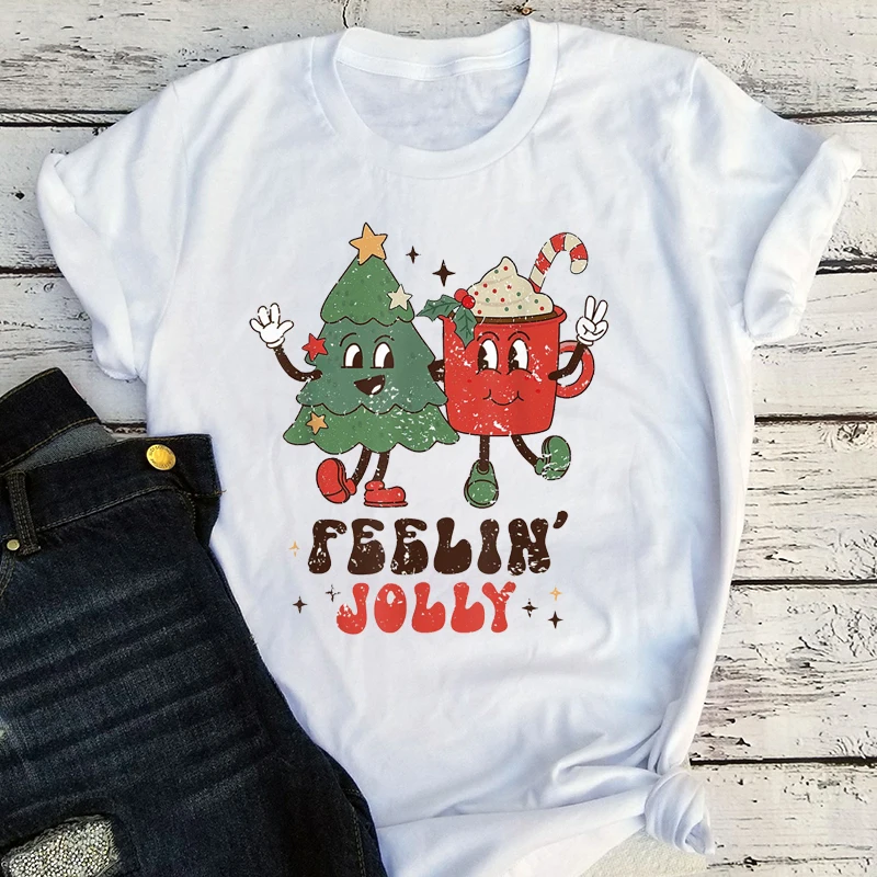 

Retro Christmas Shirts Vintage Christmas Tshirts Retro Holiday Tee Cute and Funny Shirts for Women