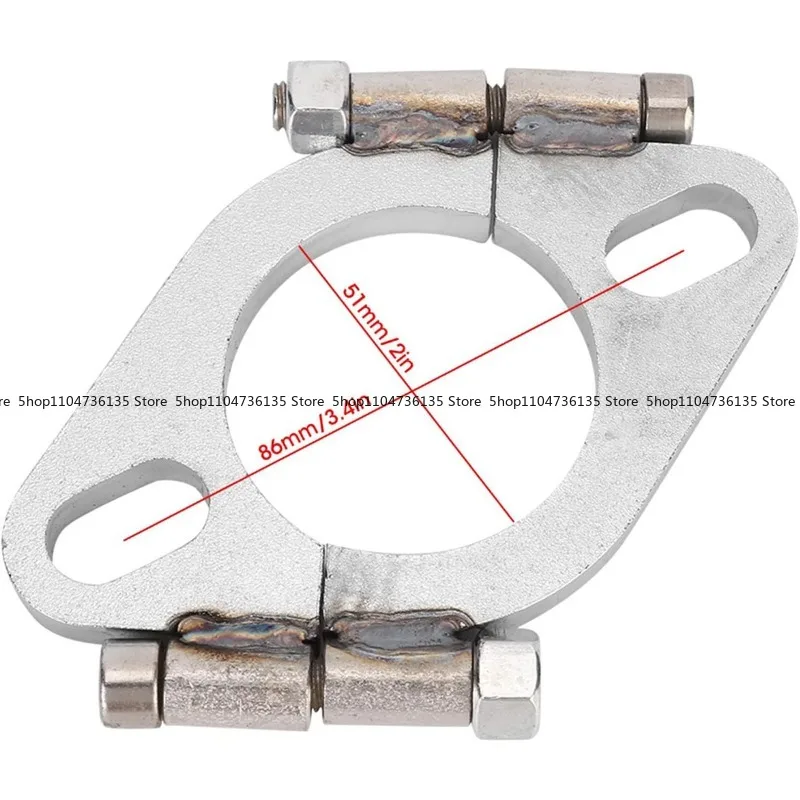 Multi-specification Flat Oval Crack Repair and Replacement Exhaust Flange, Solid Mild Steel Flat Exhaust Flange