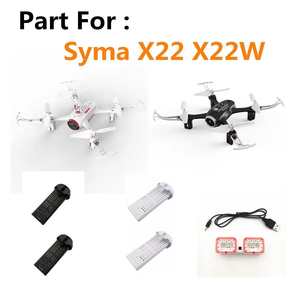 3.7V 400mAh 25C Li-Poly Battery / Charger  / For X22SW Drone X22 Quadcopter Toys X22SW Drone Parts