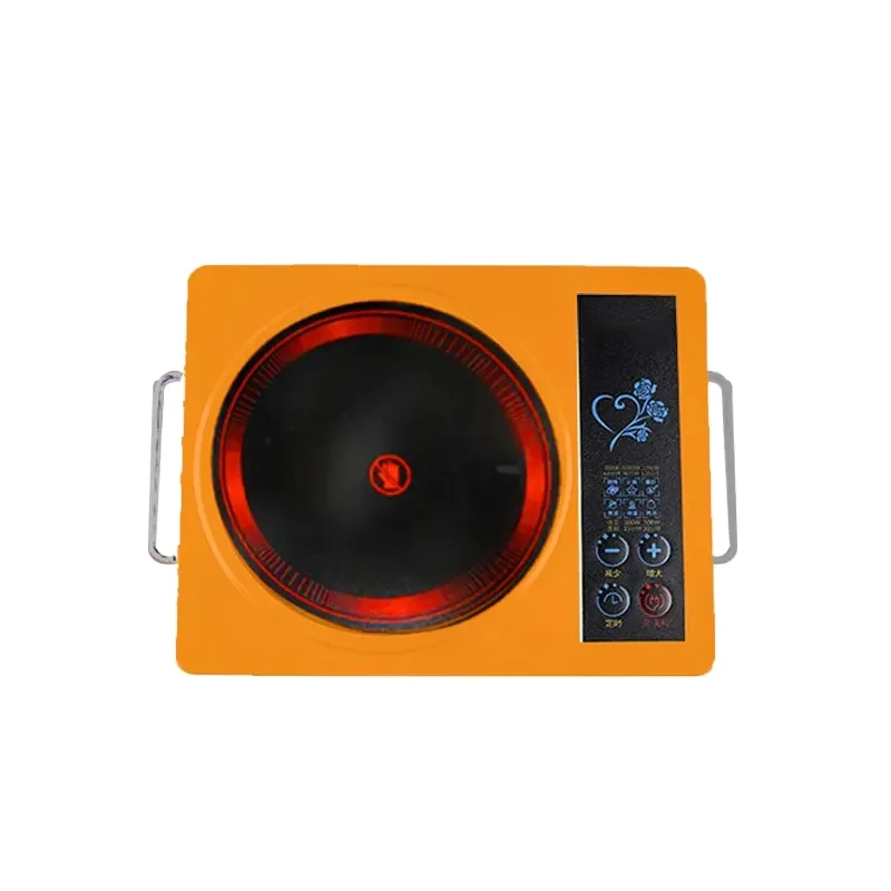 2200W Portable Ceramic Hob Timer 1 to 3 Hours Aluminum Alloy Material One Burner Electric Infrared Cooker