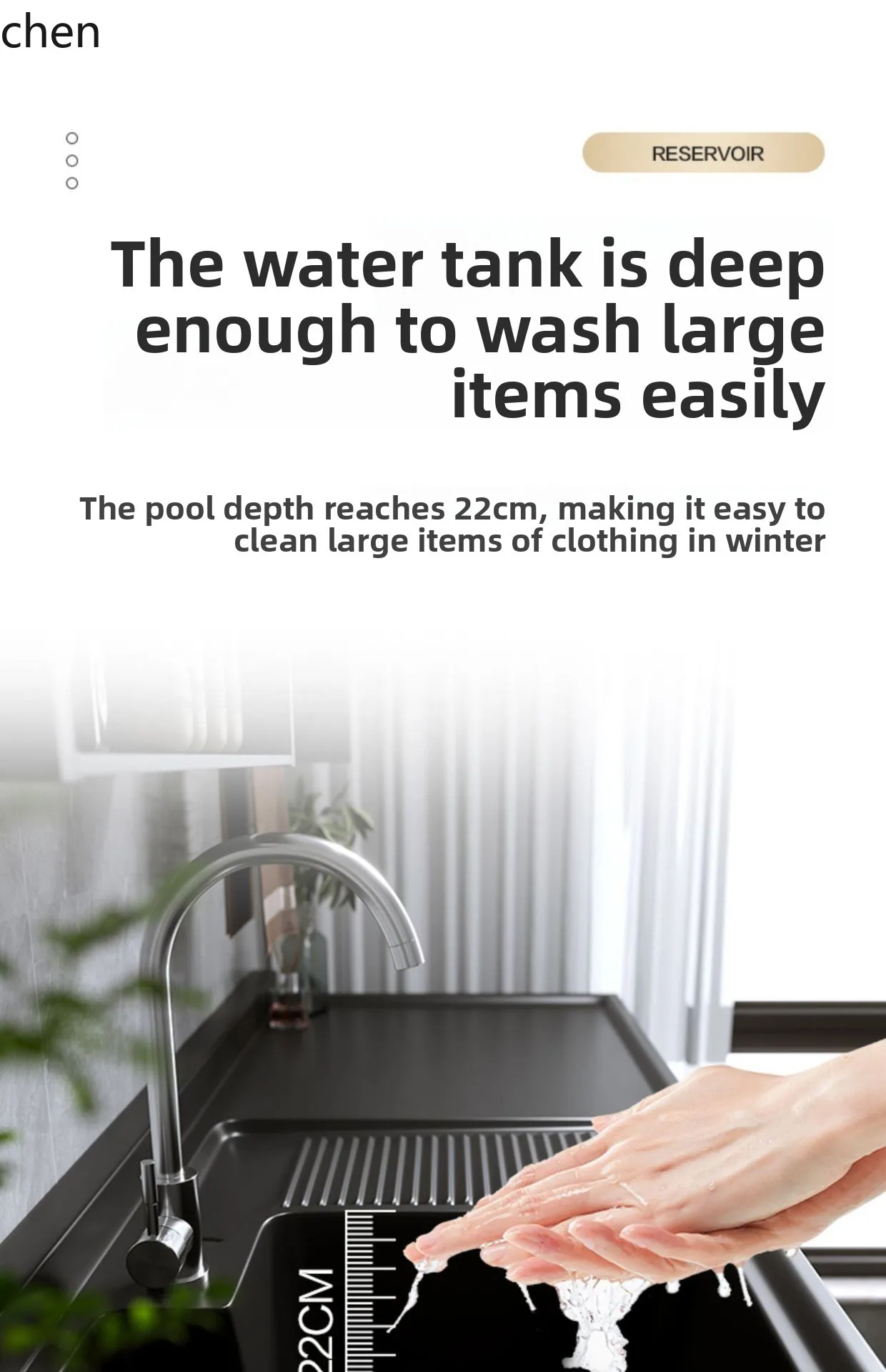 YFY  Aluminum Drum Washing Machine Integrated Cabinet Balcony Companion Wash Basin