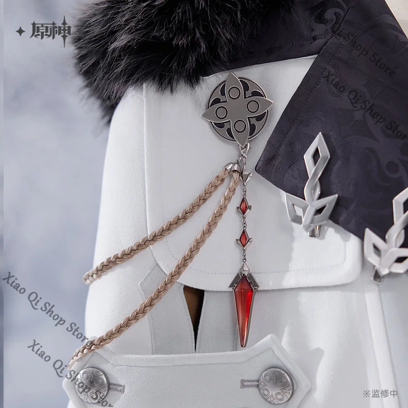 offizielles echtes Genshin Impact Game Ambitus Frost Scar and Power Flame Series Broschenset mit hohem Erscheinungsbild zum Geburtstag