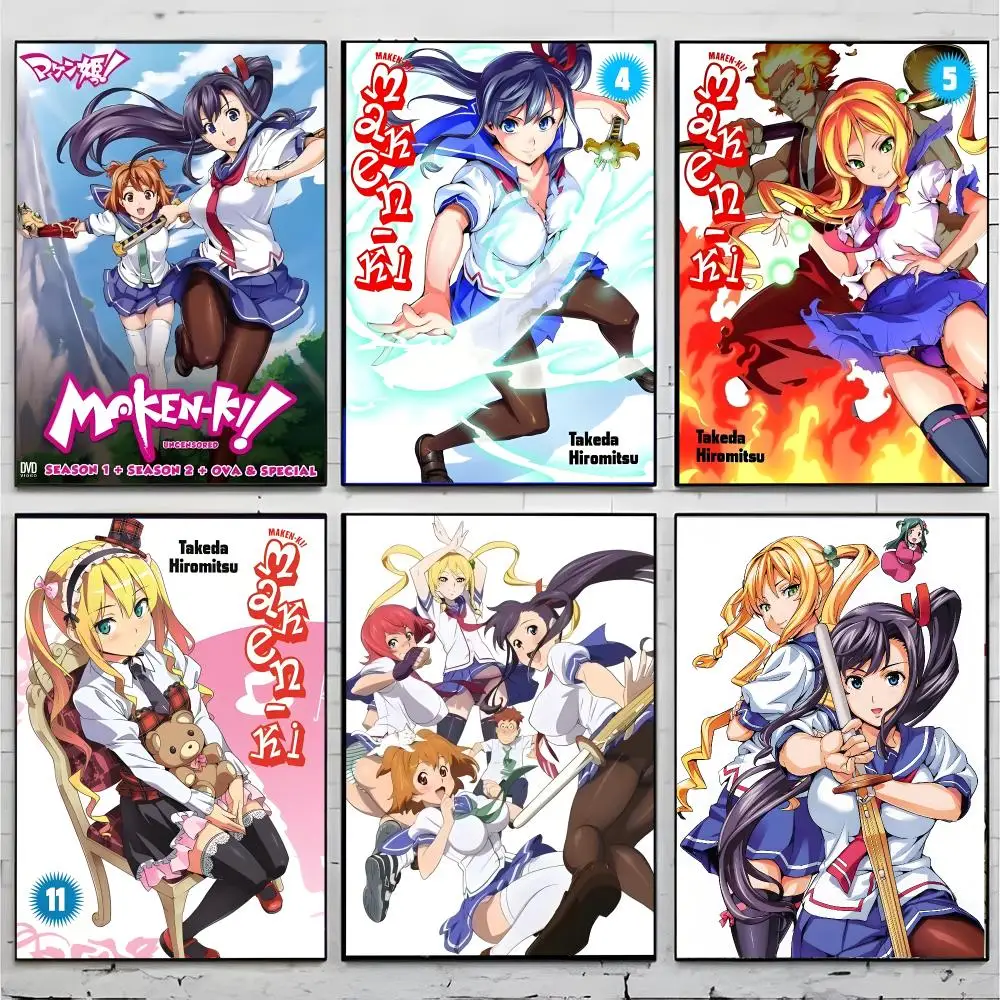 Action Anime M-Maken-Ki Poster Superior Home Space  Indoor Decorative Art & Home Decor