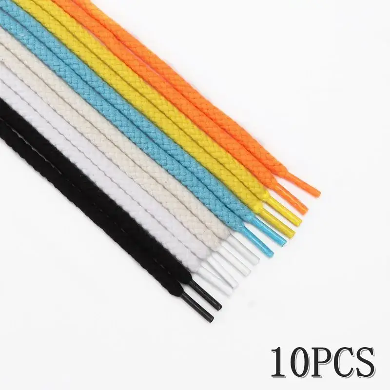 

5 пар новых хлопковых шнурков для обуви, 7 мм, смелые круглые шнурки, льняные кроссовки, шнурки для обуви, шнурки для обуви, шнурки 100/120/140/160/180 см