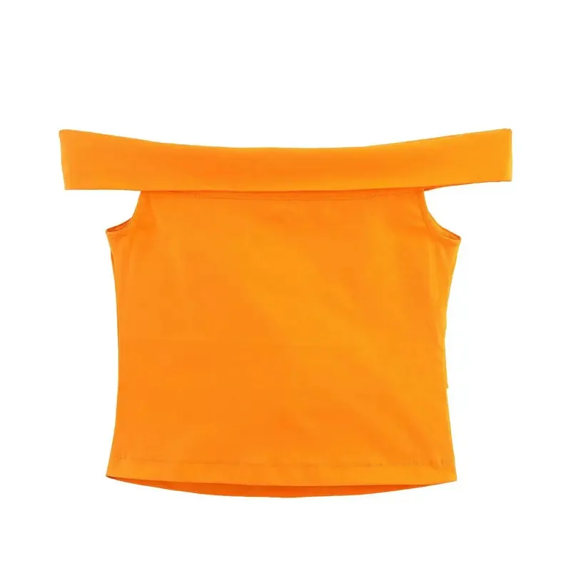 

Women's Asymmetric Pleated Slim Fit Top in Solid Color with Slant Neck Design Sexy Summer Evening Fashion 2025