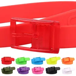 Women Candy Color Luxury Brand Design Casual Waist Band Ladies Dress Strap Square Pin Buckle Waistband Silicone Belt