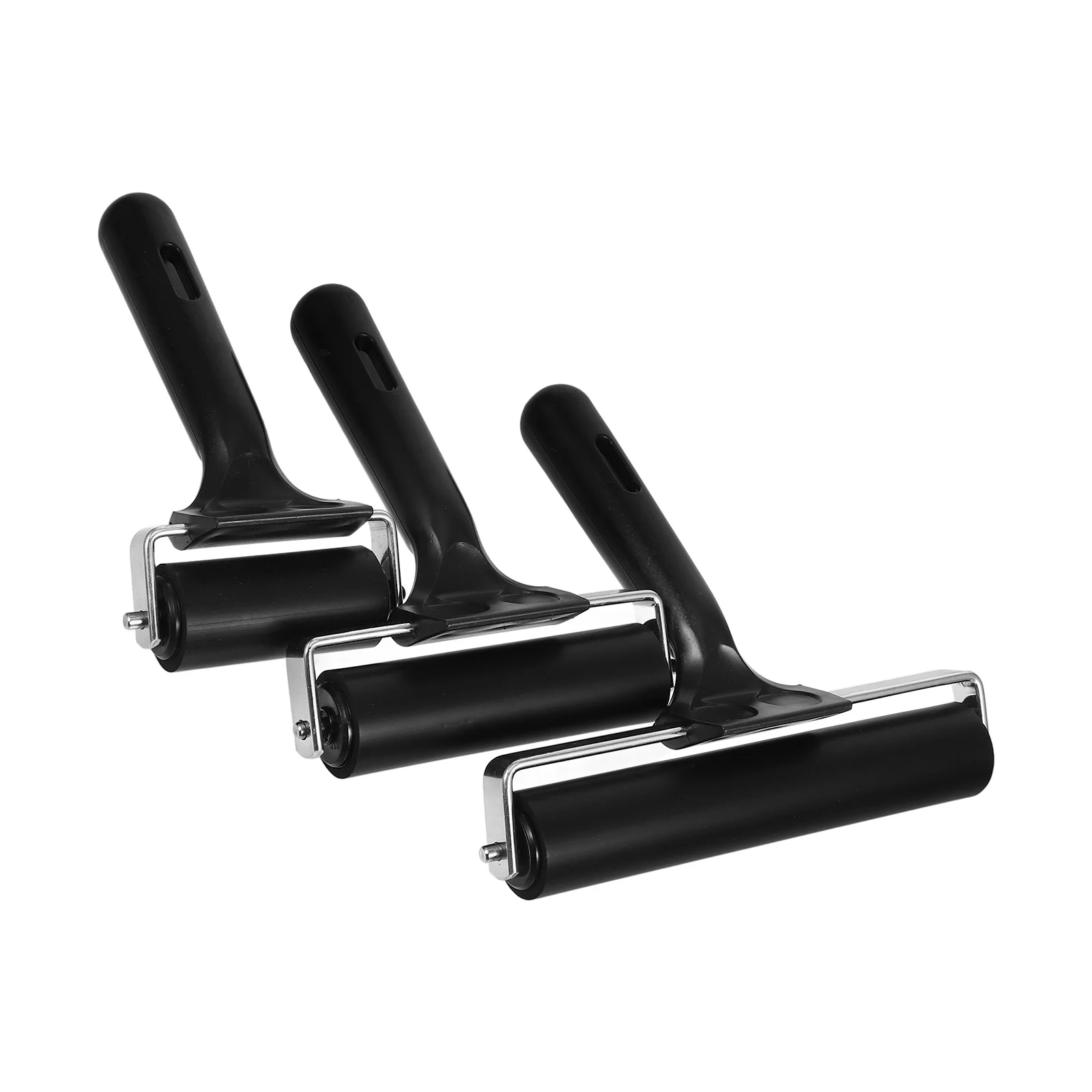 

3Pcs Rubber Rollers Printmaking Crafting Rollers 6cm 10cm 15cm Ink Glue Paint Stamping Tool for Wallpapers Application