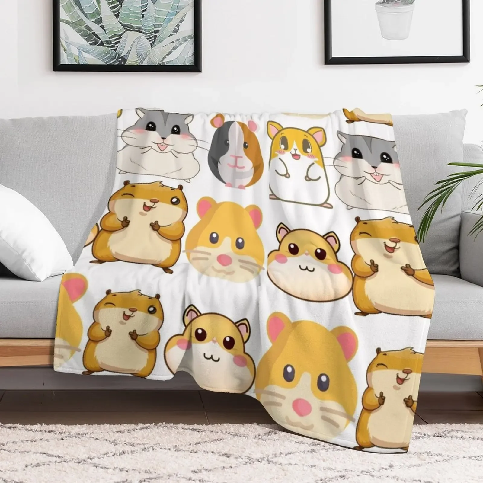 New hamster Throw Blanket Soft Plush Blanket as Housewarming Gift