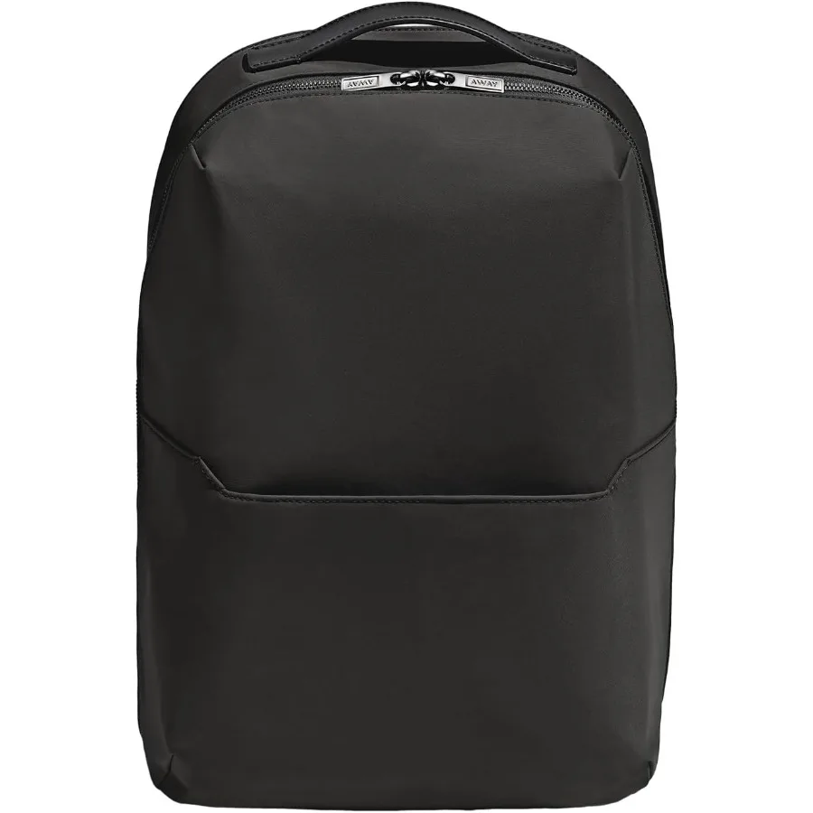 حقيبة ظهر للسفر بسحاب من Away Everywhere مع حافظة كمبيوتر محمول خفيفة الوزن ومتينة لأساسيات السفر باللون الأسود النفاث #1