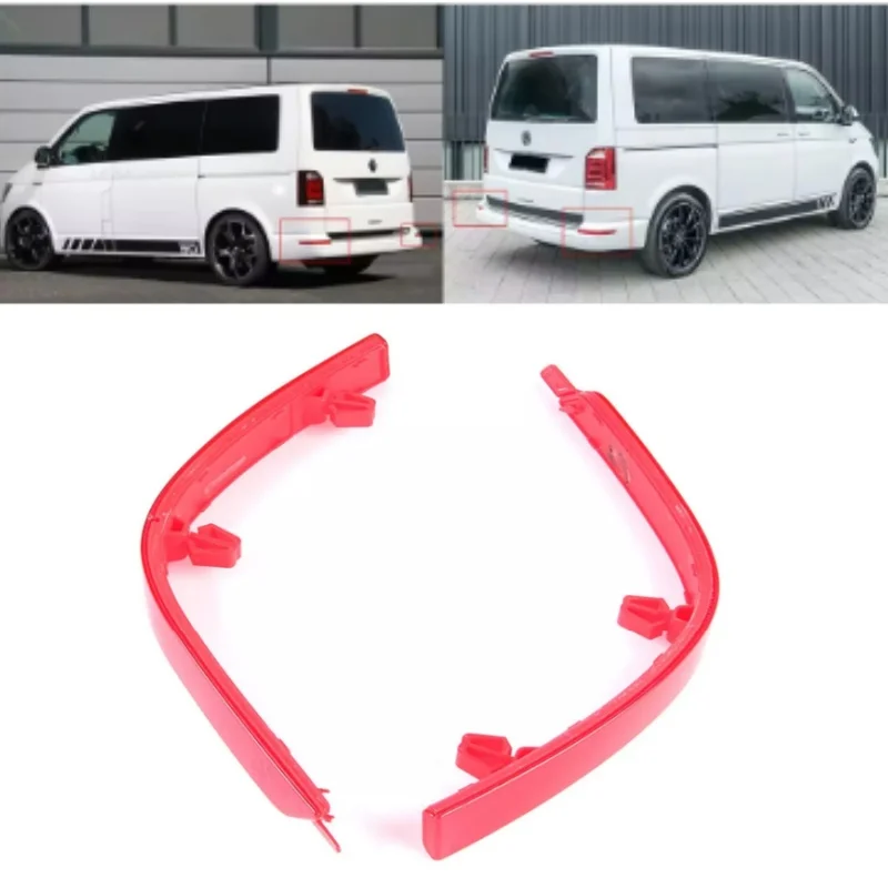 Brake Light Rear Bumper Reflector Lights Stop Lamp Cover Fog Lamp Shell For VW T6 Transporter Multivan Caravelle 2015-2019 2020