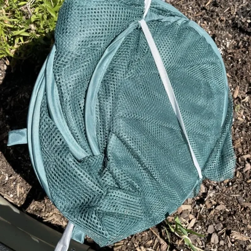 Foldable Plant Protection Netting Bird Control with Ground Stakes Mesh Plant Cage Raised Beds Garden Row Covers