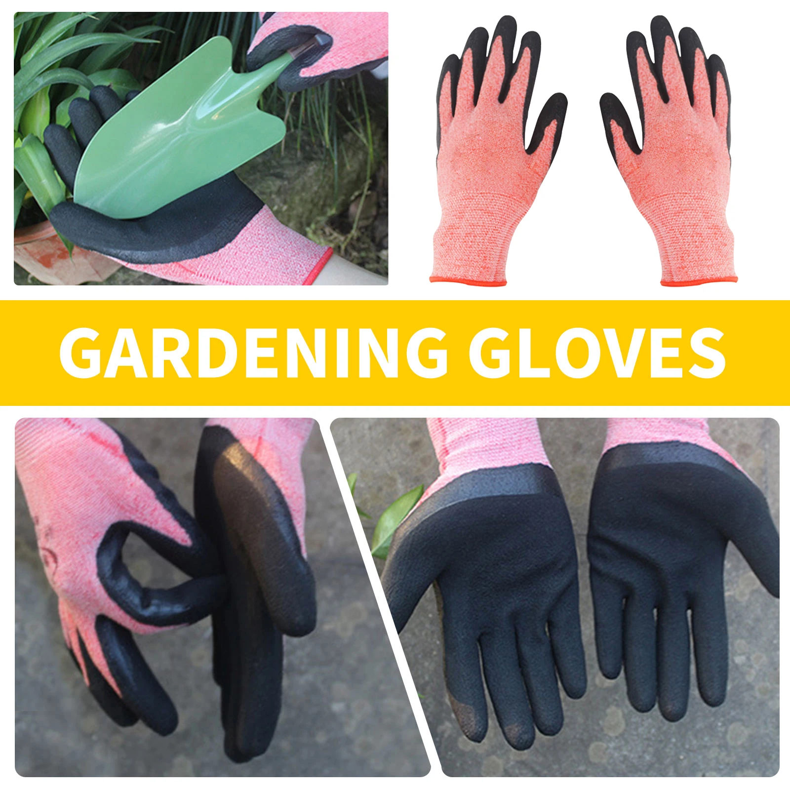 Imagem -02 - Luvas de Jardim Respiráveis para Mulheres e Homens Jardinagem ao ar Livre Trabalho e Pesca Capina e Escavação Par Pares