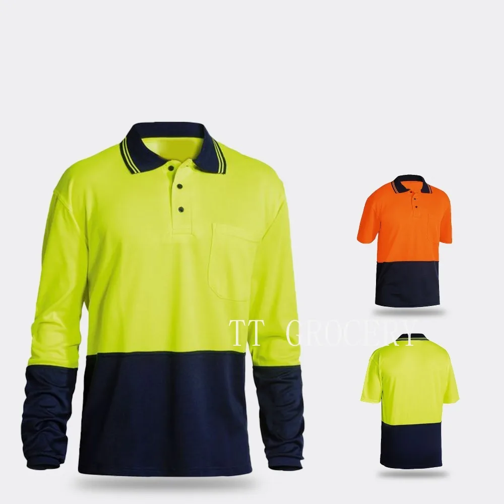 

Men's Short-Sleeve Thin Workwear Polo Shirt & T-Shirt for Construction Sites Labor Protection & Traffic-Related Use