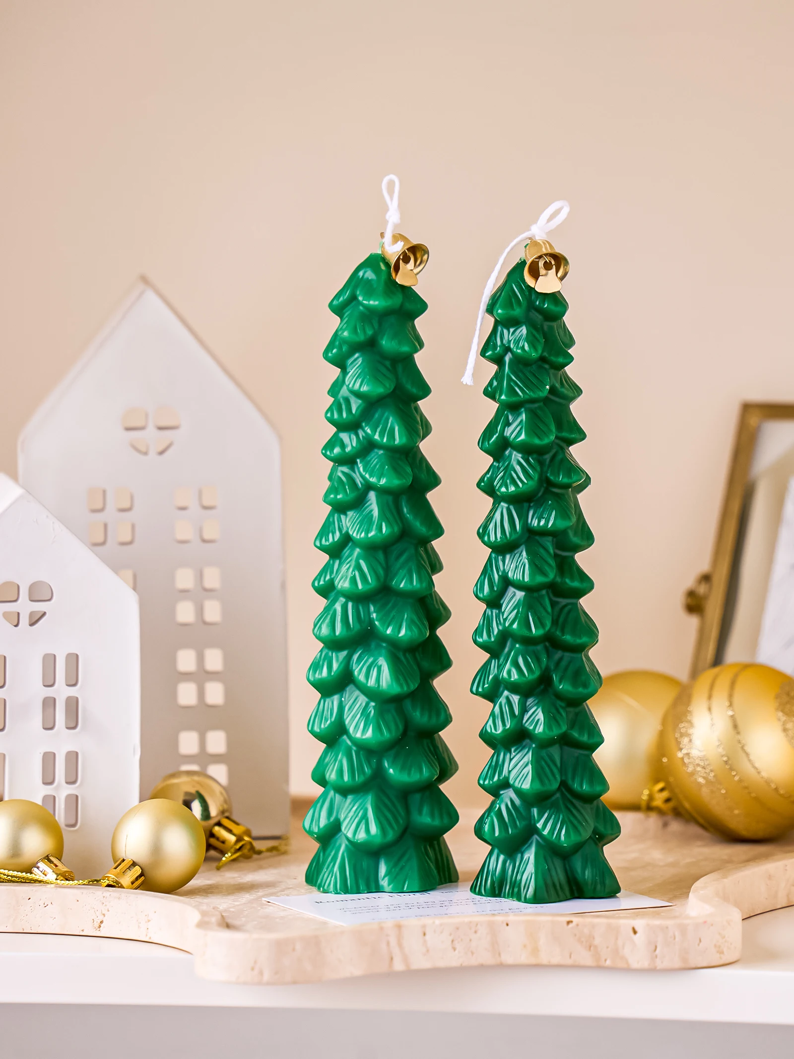 Große lange 23 cm Weihnachtsbaum-Acryl-Silikon-Kerzenform zum Selbermachen von Duftkerzen, Zubehör für die Herstellung von Zedernhandwerk, Urlaubsdekoration