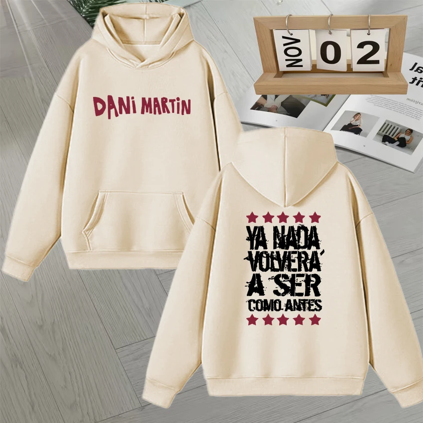 داني مارتن يا نادي فولفيرا A Ser Como قبل هوديي الرجال النساء عادية الصوف فضفاضة طويلة الأكمام البلوز موضة القوطية البلوز