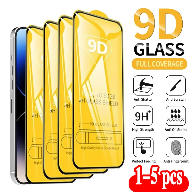 1-5 SZT. Szkło Ochronne 9D Do Samsung A57 A56 A55 A54 A37 A36 A35 A17 A16 A15 A53 A52 A35 A14 A13, Odporny na…