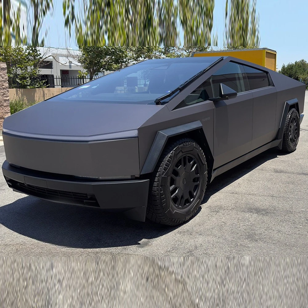

For Tesla Cybertruck 2024-2026 Precut PPF PET Paint Protection Film DIY Color Black Purple Gray Color Changing Film Anti-Scratch