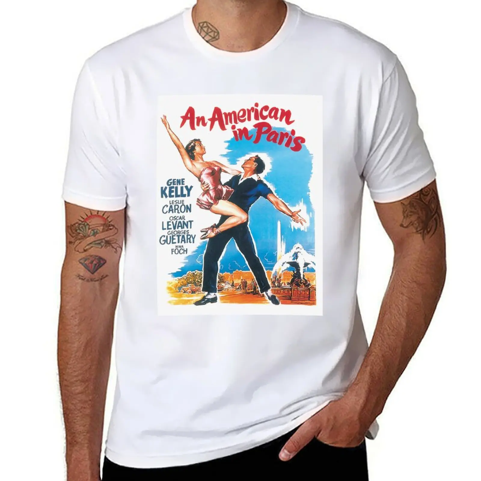 

An American in Paris T-Shirt graphic t shirts for man cotton tshirt 100% t shirts for man graphic tees T-shirt