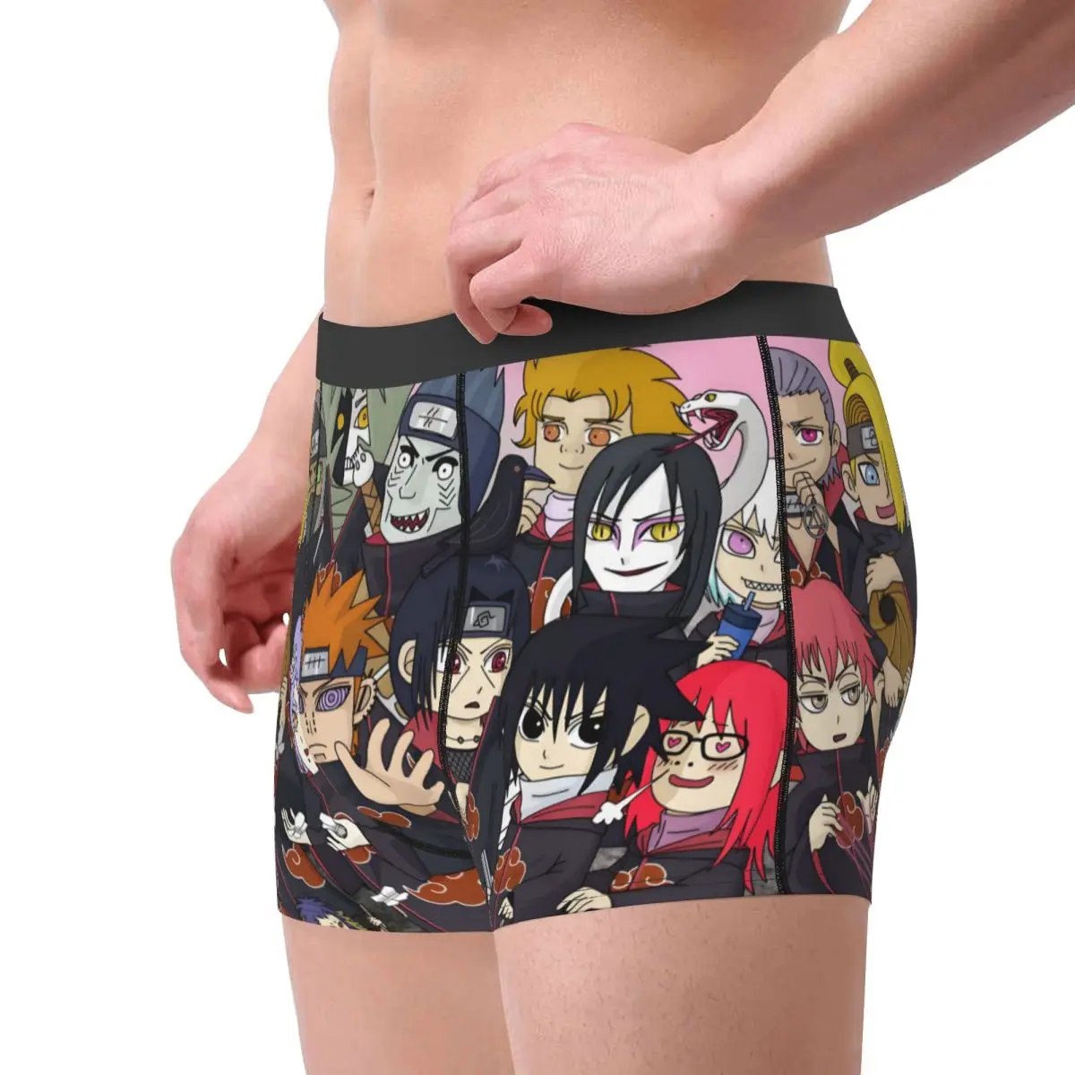 Personnalisé mâle mode n-narutoes s-asukes dessin animé Manga sous-vêtements Boxer slips respirant Shorts culottes caleçons