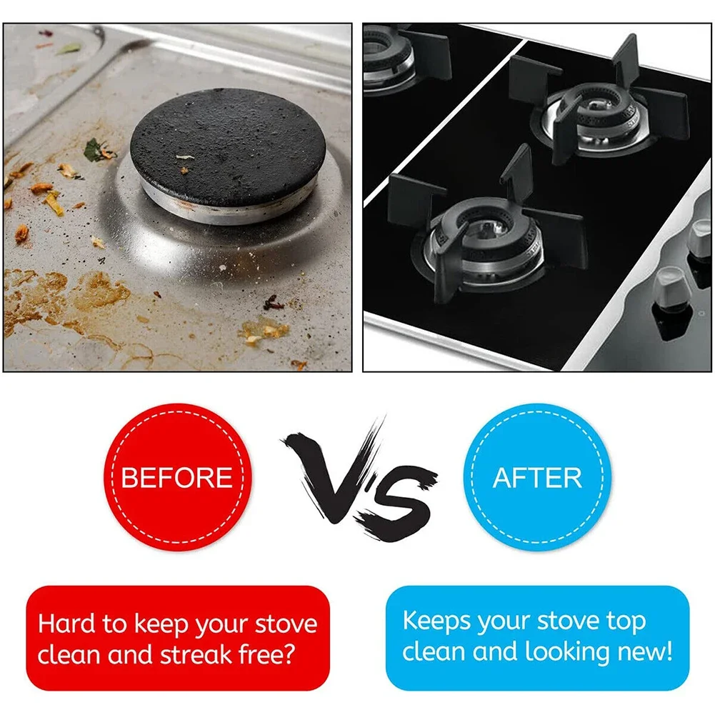 5-Hole Gas Stove Pad Cover Anti-Dirty Defending Greasy Dirt Reusable Stovetop Scratch Protector Pads Kitchen Gadgets Accessories