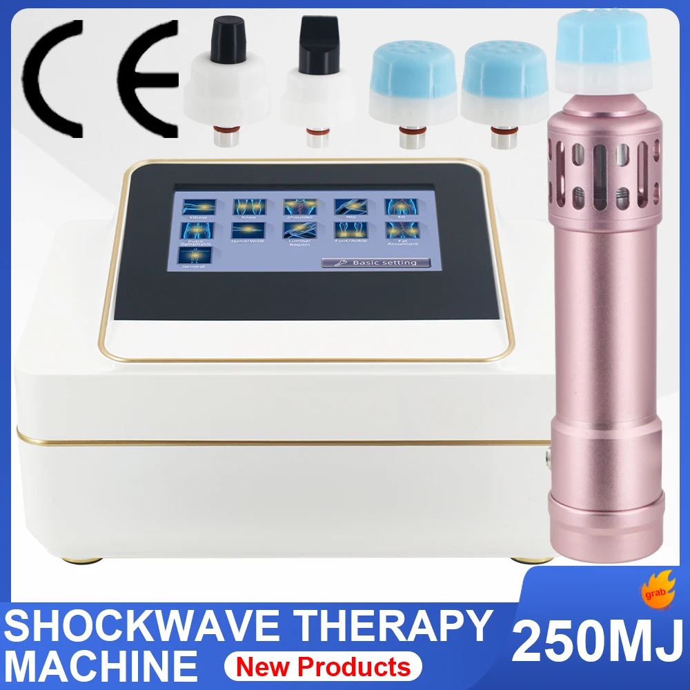 Professional Shock Wave Device 250MJ Shockwave Therapy Machine Effective ED Treatment Neck Relief Pain Body Relaxing Massager